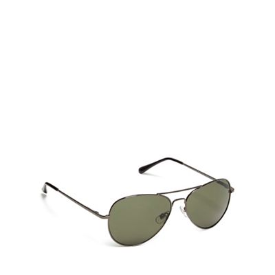 Grey aviator sunglasses
